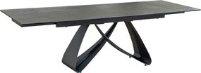 Masa Extensibila cu Blat Ceramic, Negru, INFINITY 180-220-260cm