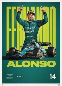 Imprimare de artă Aston Martin Aramco Cognizant Formula One™ Team - Fernando Alonso - 2023, Automobilist