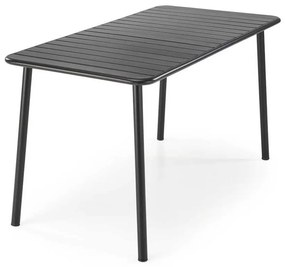Masă de bucătărie Asher, dreptunghi, negru