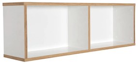 Bibliotecă de perete pentru copii albă 90x29 cm Finn – Roba