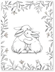 Poster (30x40cm) - BUNNY LOVES YOU