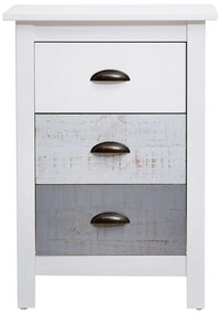 Noptieră Marckeric Romantica, alb - gri