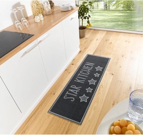 Covor de bucătărie Hanse Home Star Kitchen, 50 x 150 cm, negru