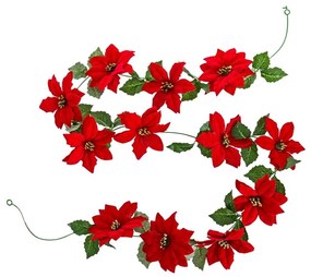 Beteală de Crăciun 180 cm Poinsettia – Casa Selección