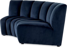 Modul canapea design LUX Lando corner, Catifea albastra