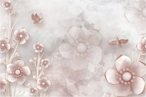 Tablou - Flori roz (90x60 cm)