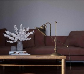 Lampa de masa stil industrial din alama personalizabila Alice