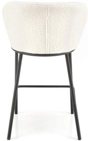Scaun de bar plusat H119 crem