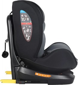 Scaun Auto cu Isofix NOVOKIDS™ Safety Seat 6000, Cu rotire 360 grade, 0-36 kg, Tetiera reglabila pe inaltime, Omologare R-129 i-Size, Transformabil
