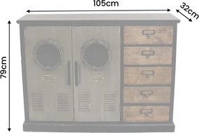 Bufet industrial cu sertare NAUTILUS 105cm