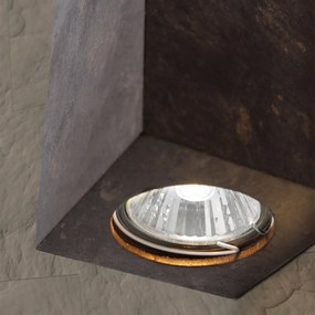 Aplica LED de perete design ambiental Cube 2 antique rustic