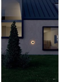 Redo 90369 - Aplica LED de exterior AURA, 8W, 230V, 3000K, IP65, antracit