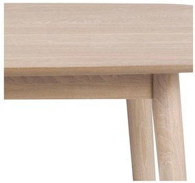 Masă dining cu baza din lemn de stejar Actona Nagano, 150 x 80 cm