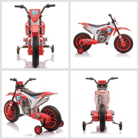 Motocicleta de Cros Electrica pentru Copii HOMCOM, Baterie 12V | Aosom RO