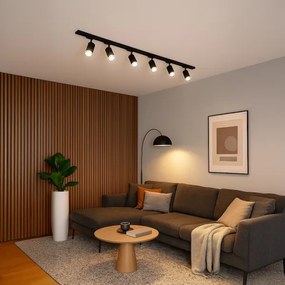 Spot pe șină PIPE 6xGU10/10W/230V, negru