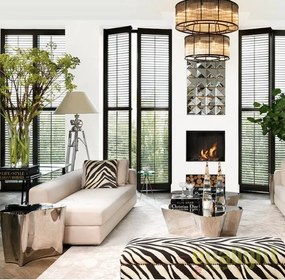 Masuta de cafea design elegant din otel inoxidabil lustruit Sceptre 109550 HZ