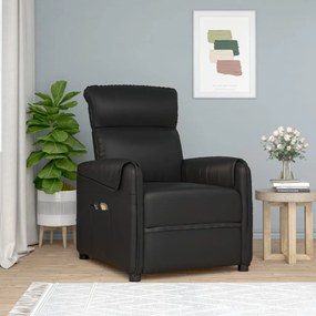 3143336 vidaXL Fotoliu de masaj electric, negru, piele ecologică