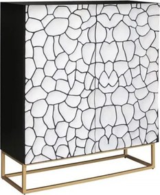 Comoda inalta cu model mozaic 3D Vulcano 120cm