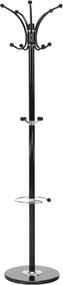 Cuier pom ALAN NEW, negru, metal/marmura, 37x175 cm