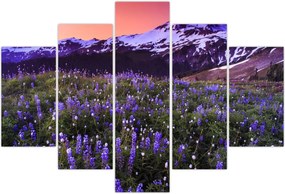 Tablou - Vulcan și flori (150x105 cm)