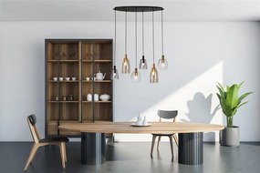 Lustra cu 6 pendule design modern Divine
