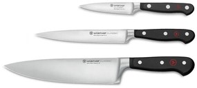 Set de cuțite de bucătărie CLASSIC 3 buc. negru Wüsthof