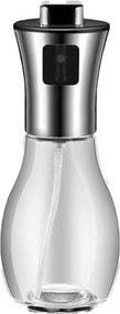 Dozator de ulei cu pulverizator 200 ml - argintiu