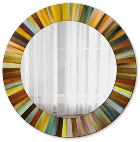 Oglinda cu decor rotunda Model radial abstract