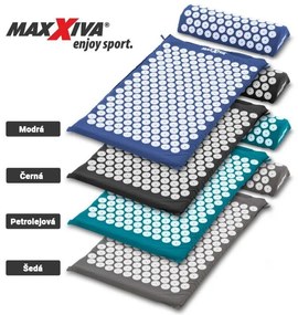 MAXXIVA  Saltea pentru presopunctură cu pernă, 75x42cm, gri