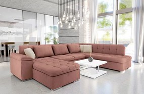 Colțar Talina cu funcție de dormit (Stânga U) (Uttario Velvet 2955 + Uttario Velvet 2955 + Uttario Velvet 2979). 1060514