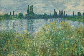 Tablou - Claude Monet, Banks of the Seine, reproducere (90x60 cm)