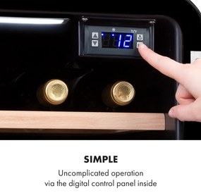 Vinetage 12, frigider pentru băuturi, frigider, 46 litri, 4-22°C, retro-design