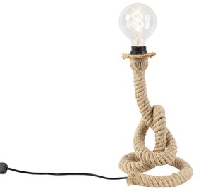 Lampă de masă rustică din frânghie - Ropa