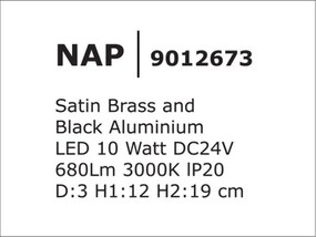 Accesoriu, Corp de iluminat pentru sina magnetica Buxton, Loop sau Sign, Nap 10W 3000K