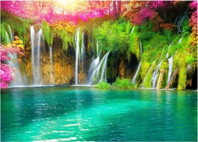 Tablou - Cascada, Lacurile Plitvice, Croația (70x50 cm)