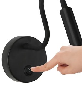 Lampă LED flexibilă de perete Brilagi MAYA LED/3W/230V 4000K negru