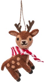 Ornament de Crăciun lucrat manual din lână 12 cm Reindeer – Sass &amp; Belle