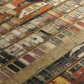 Tablou - Cartierul Waterfront, Portugalia (120x50 cm)