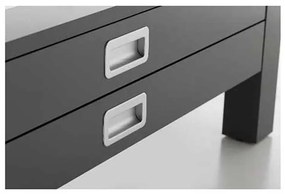 MASUTA CAFEA INGA, 110X60X38.5 CM, 2 SERTARE, CULOARE GRI, BLAT STICLA, CADRU MDF