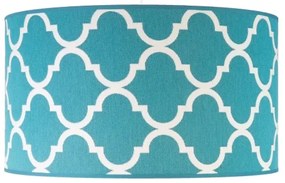 Lustră pe cablu Duolla MAROKO 1xE27/40W/230V d. 45 cm turcoaz/alb