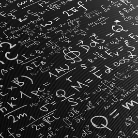 Tablou - Matematică (cu ceas) (90x30 cm)