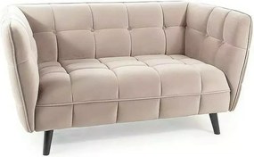 Canapea CASTELLO 2, bej - Bluvel 28, catifea bej, 145x85x78 cm