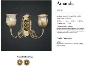 Aplica de perete LUX design clasic realizata manual Amanda