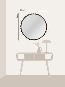 Oglinda de perete, din metal, Facetis
