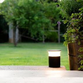 Lampă modernă de exterior gri închis 12 cm cu LED inclus - Bar