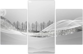 Tablou - Peisaj argintiu (90x60 cm)