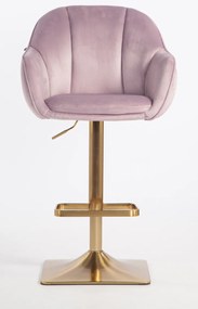 HR2055KW Scaun Mov din Catifea cu Bază Aurie