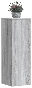 vidaXL Suporturi plante 2 buc. gri sonoma 33x33x100cm lemn prelucrat