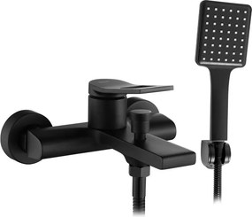 Baterie cada - dus Rea Soul monocomanda negru cu set de dus