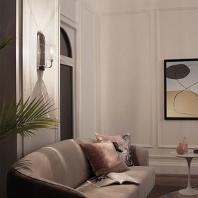 Quintiesse QN-KIMROSE1-PN -Aplică de perete KIMROSE 1xE14/40W/230V crom lucios